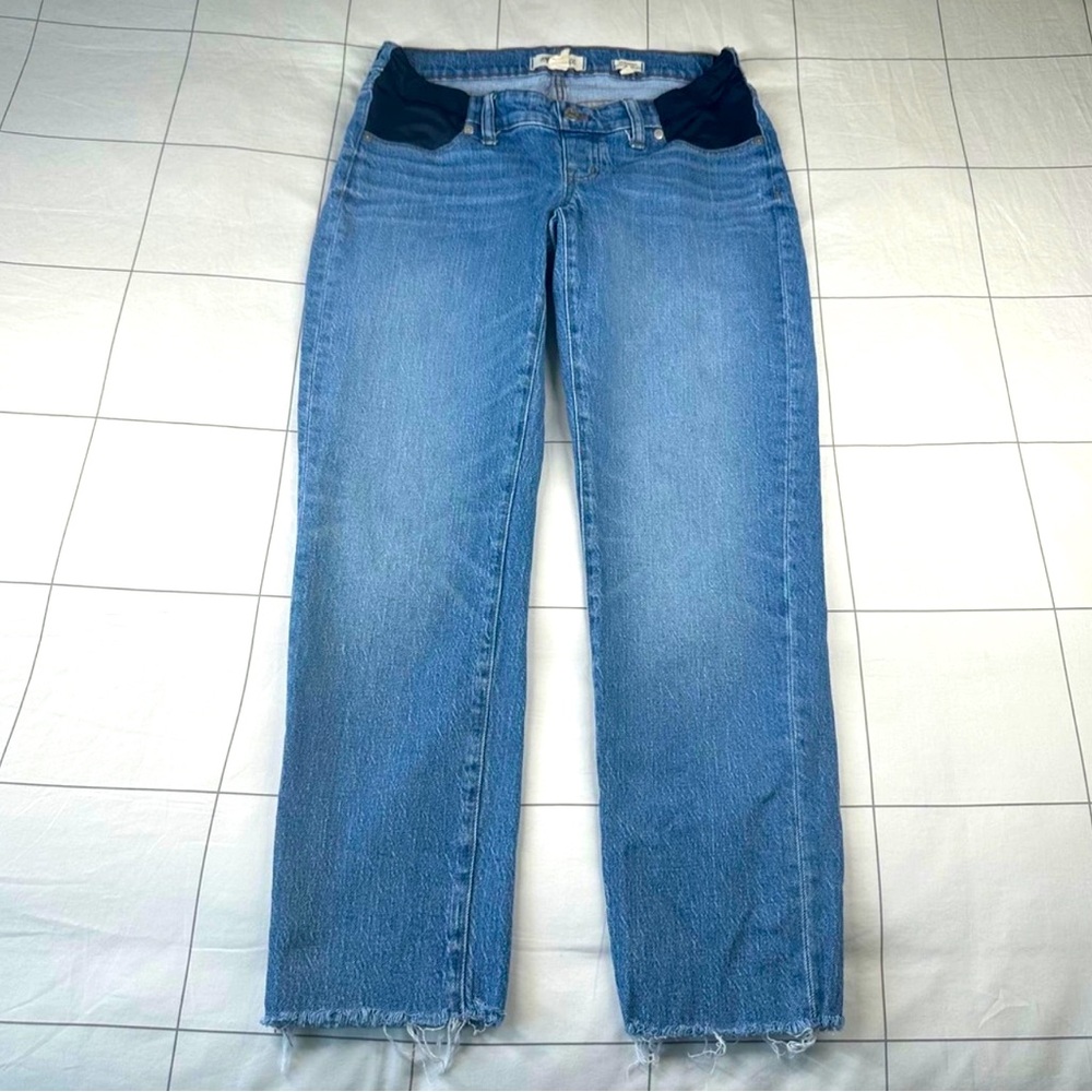 Madewell Jeans Womens 28 Blue Maternity Perfect Vintage Side Panel